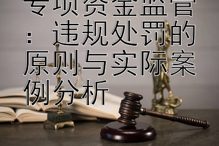 专项资金监管：违规处罚的原则与实际案例分析