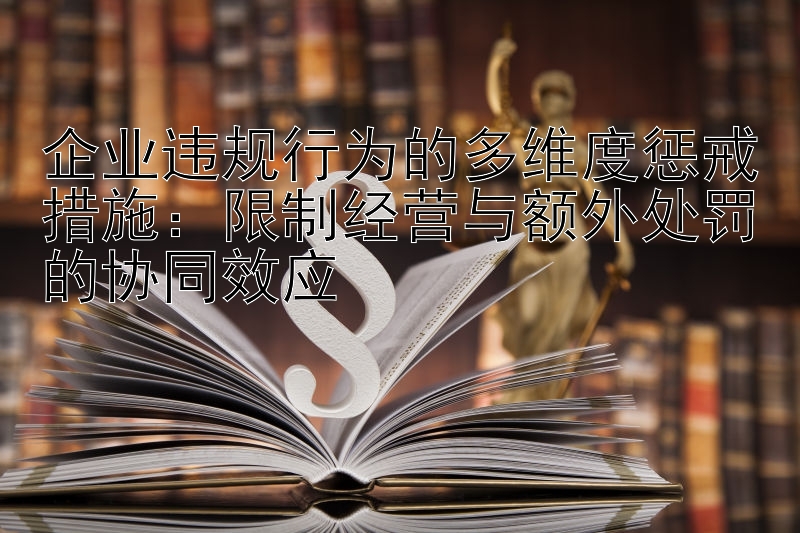 企业违规行为的多维度惩戒措施：限制经营与额外处罚的协同效应