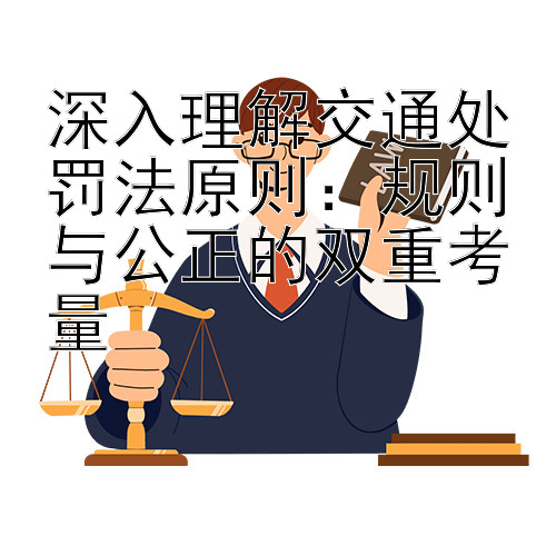 深入理解交通处罚法原则：规则与公正的双重考量