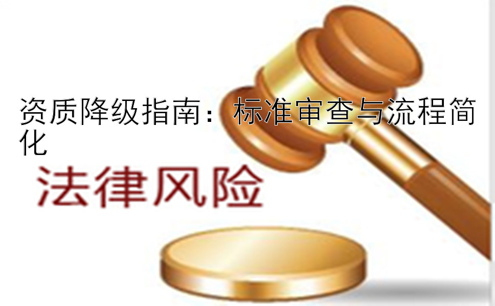 资质降级指南：标准审查与流程简化