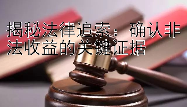 揭秘法律追索：确认非法收益的关键证据