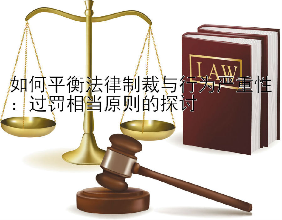 如何平衡法律制裁与行为严重性：过罚相当原则的探讨