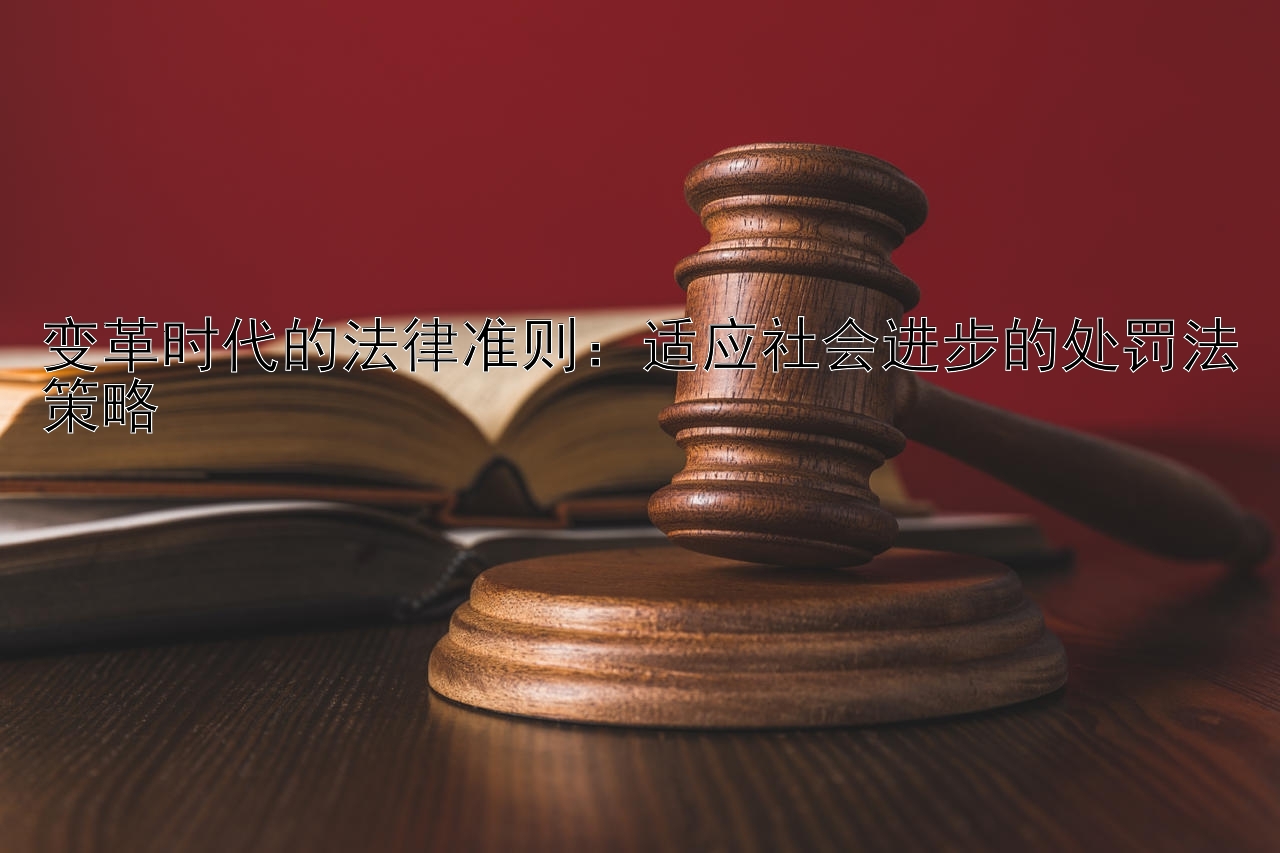 变革时代的法律准则：适应社会进步的处罚法策略