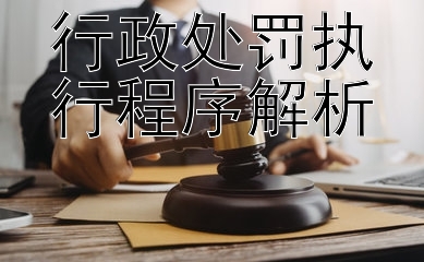 行政处罚执行程序解析