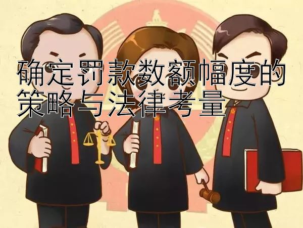 确定罚款数额幅度的策略与法律考量