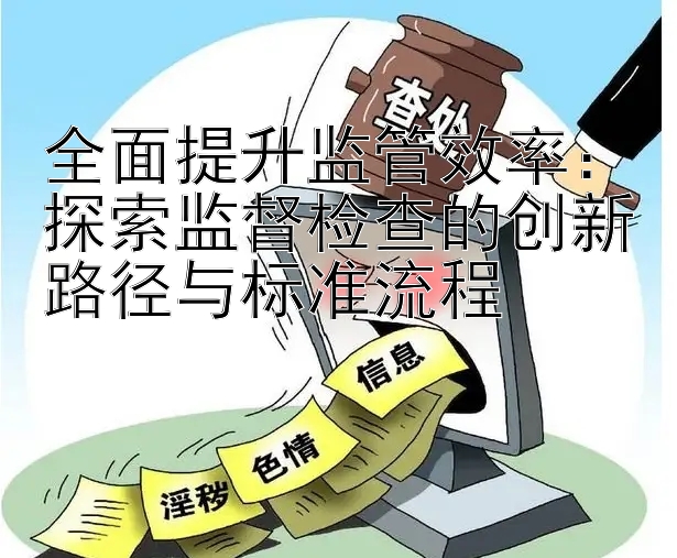 全面提升监管效率：探索监督检查的创新路径与标准流程