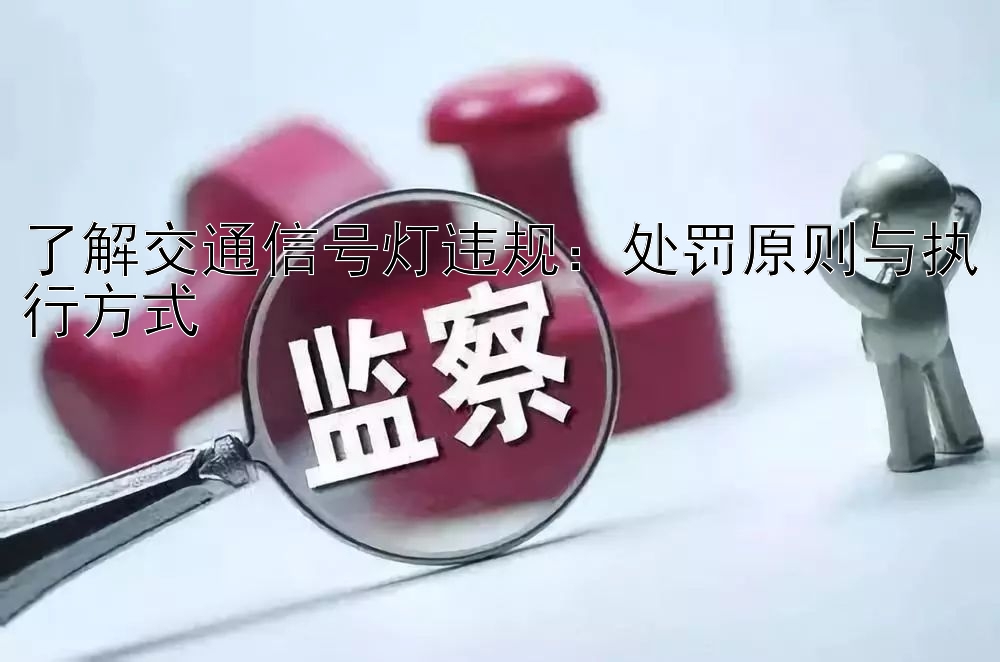 了解交通信号灯违规：处罚原则与执行方式