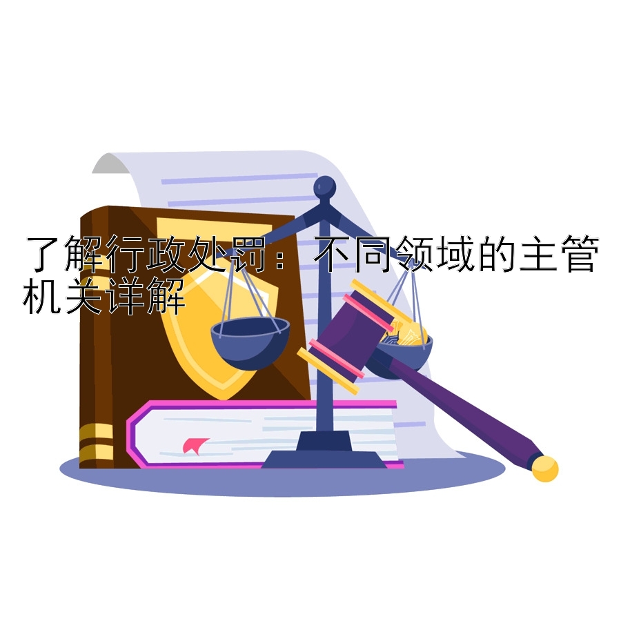 了解行政处罚：不同领域的主管机关详解