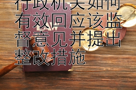 行政机关如何有效回应该监督意见并提出整改措施