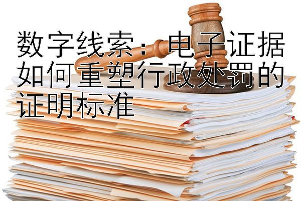 数字线索：电子证据如何重塑行政处罚的证明标准