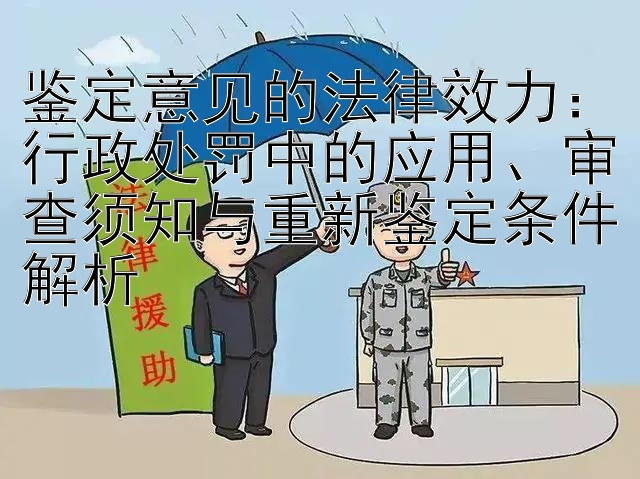 鉴定意见的法律效力：行政处罚中的应用、审查须知与重新鉴定条件解析