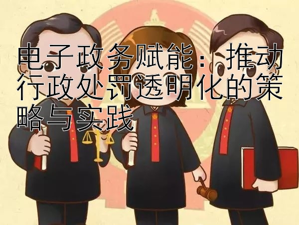 电子政务赋能：推动行政处罚透明化的策略与实践