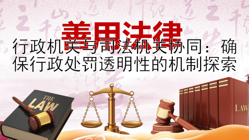 行政机关与司法机关协同：确保行政处罚透明性的机制探索