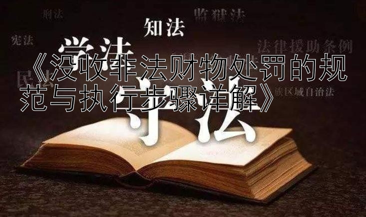 《没收非法财物处罚的规范与执行步骤详解》