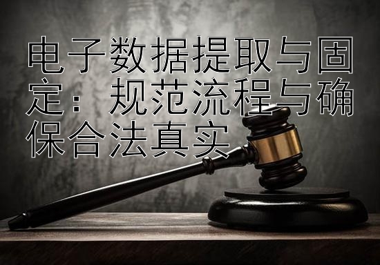 电子数据提取与固定：规范流程与确保合法真实