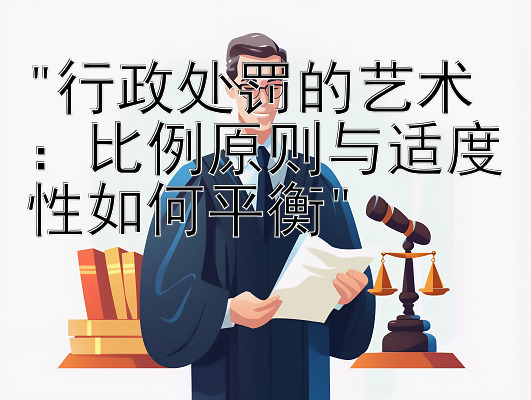 行政处罚的艺术：比例原则与适度性如何平衡