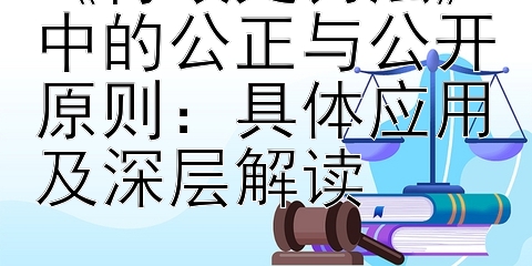 《行政处罚法》中的公正与公开原则：具体应用及深层解读