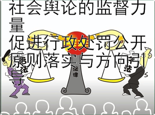 社会舆论的监督力量  
促进行政处罚公开原则落实与方向引导