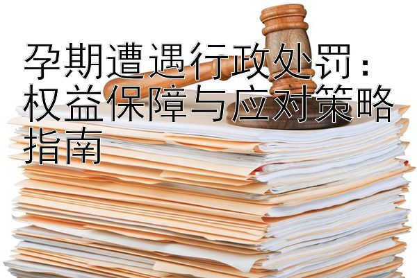 孕期遭遇行政处罚：权益保障与应对策略指南