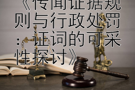 《传闻证据规则与行政处罚：证词的可采性探讨》