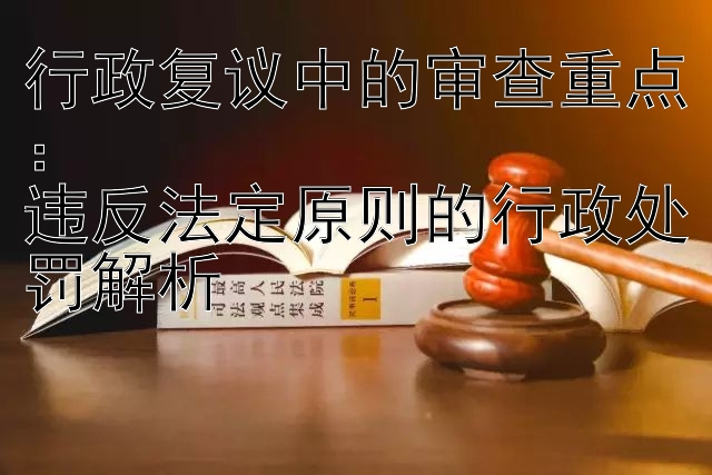 行政复议中的审查重点：  
违反法定原则的行政处罚解析