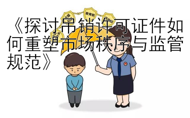 《探讨吊销许可证件如何重塑市场秩序与监管规范》